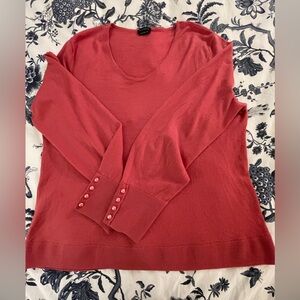 Talbots Merino Wool Pink Sweater